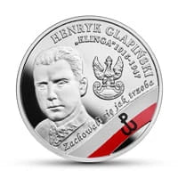 10 zł Ag Wyklęci przez komunistów żołnierze niezłomni – Henryk Glapiński „Klinga” 2017 r.