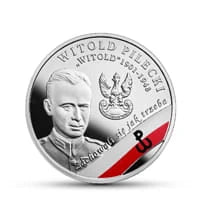 10 zł Ag Wyklęci przez komunistów żołnierze niezłomni – Witold Pilecki ps. „Witold” 2017 r.
