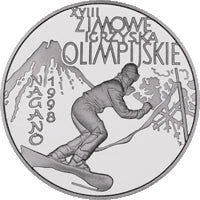 10 zł Ag XVIII. Zimowe Igrzyska Olimpijskie w Nagano