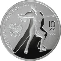 10 zł Ag XX Zimowe Igrzyska Olimpijskie - Turyn Łyżwiarze 2006 r.
