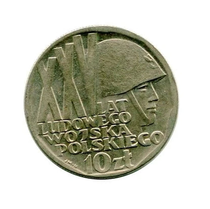 10 złotych XXV Lat Ludowego Wojska Polskiego 1968 r.