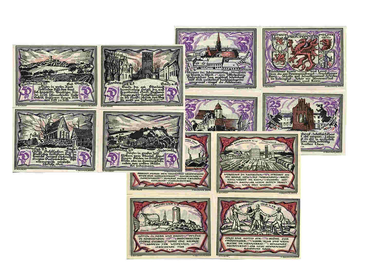 Notgeldy Szczecin Stettin 1921 r. Randow