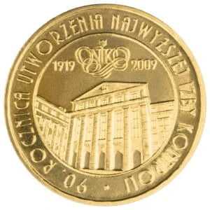 2 zł 2009 r. 90. rocznica utworzenia Najwyższej Izby Kontroli