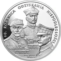 20 zł Ag 90. rocznica odzyskania niepodległości