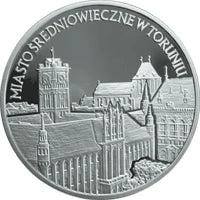 20 zł Ag Zabytki kultury materialnej w Polsce Miasto średniowieczne w Toruniu
