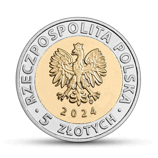 Moneta 5 zł Odkryj Polskę 2024 r. Opactwo Benedyktynów w Tyńcu