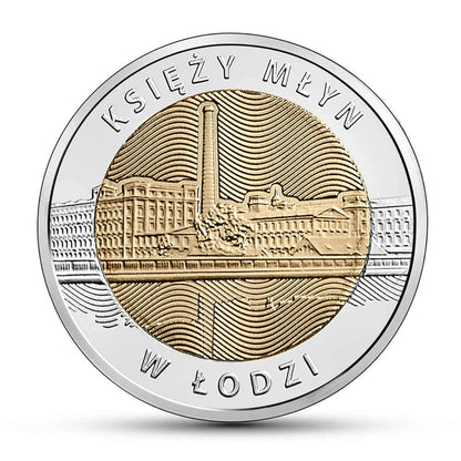 5 zł Odkryj Polskę 2016 r. - Księży Młyn w Łodzi