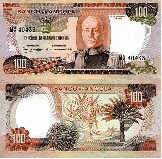 Angola 100 Escudos 1972 r. UNC