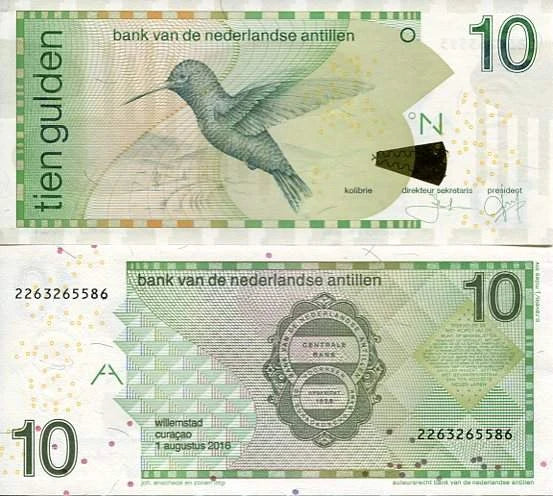 Antyle Holenderskie 10 Gulden 2016 r. UNC