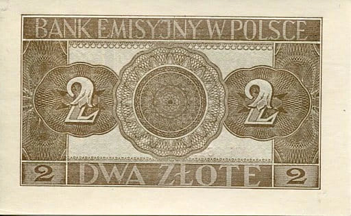 Banknot Polska 2 Złote 1941 r. AG