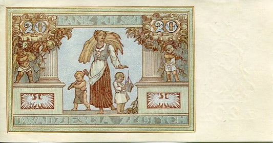 Banknot 20 zł 1931 r.