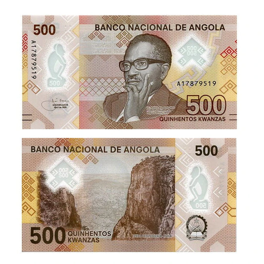 Angola 500 Kwanzas 2020 r. Polimer UNC