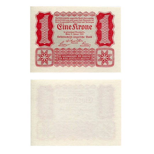 Austria 1 Korona 1922 r. UNC