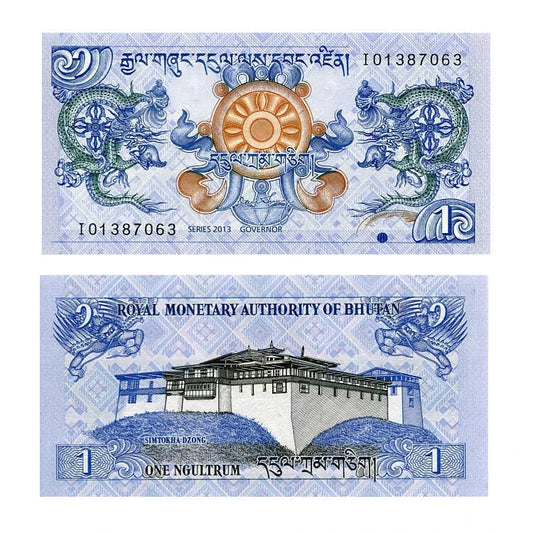 Bhutan 1 Ngultrum 2013 r. UNC