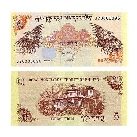 Bhutan 5 Ngultrum 2015 r. UNC