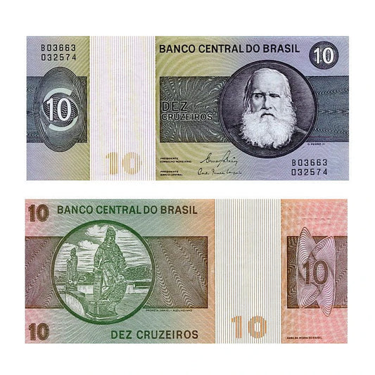 Brazylia 10 Cruzeiros 1980 r. UNC