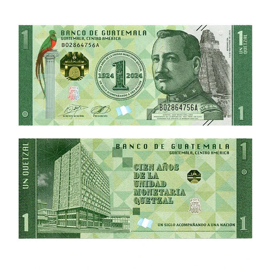 Gwatemala 1 Quetzal 2023 r. UNC