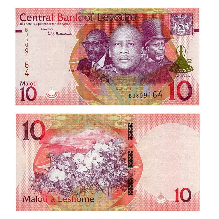 Lesotho 10 Maloti 2021 r. UNC