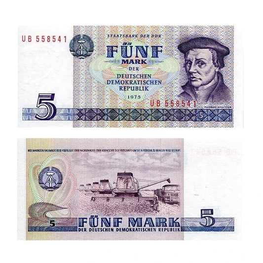 Niemcy NRD 5 Marek 1975 r. UNC