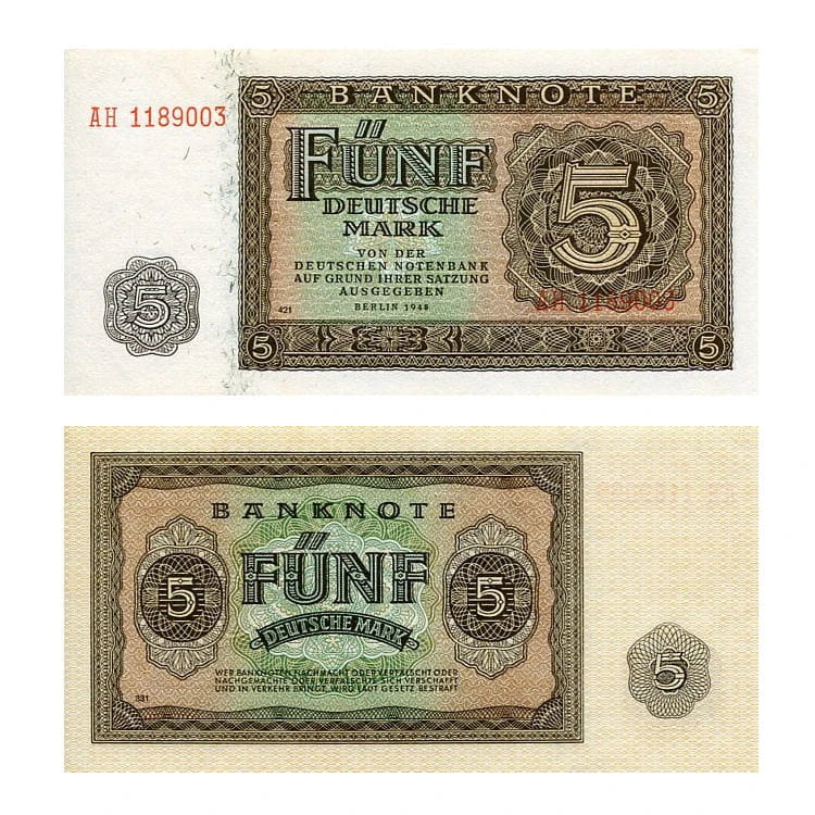 Niemcy NRD 5 Mark 1948 r. UNC