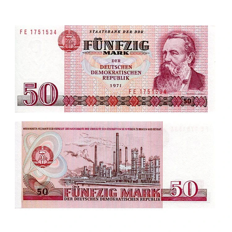 Niemcy NRD 50 Mark 1971 r. UNC