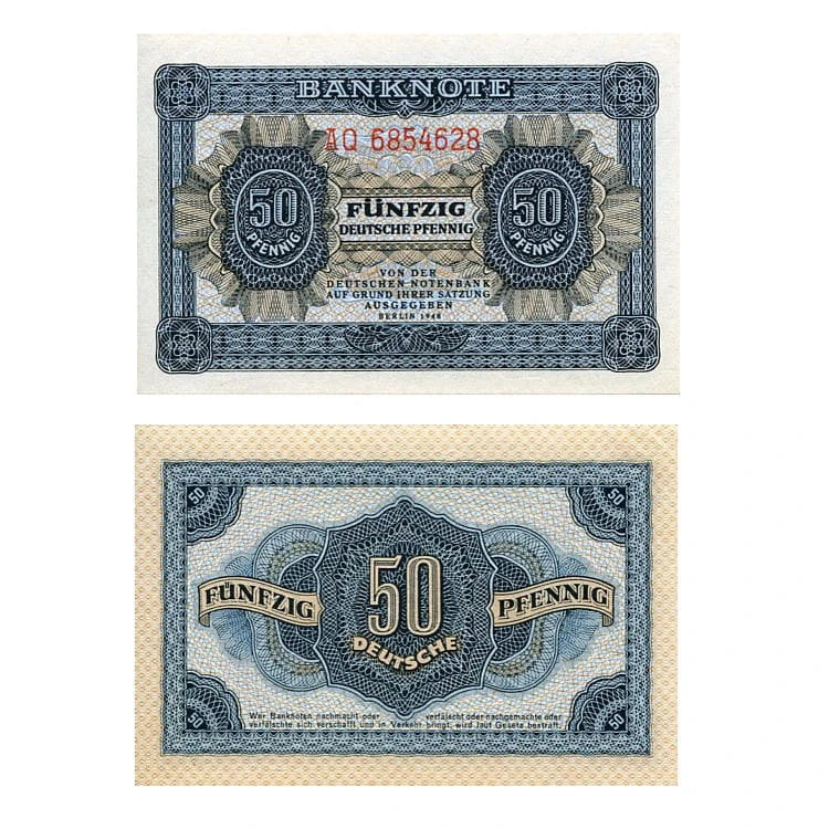 Niemcy NRD 50 Pfennig 1948 r. UNC