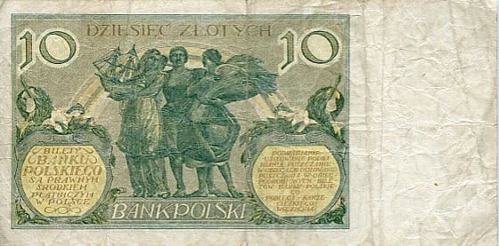 Banknot Polska 10 Złotych 1929 r. GZ