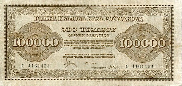 Banknot Polska 100 000 Mark Polskich 1923 r. C