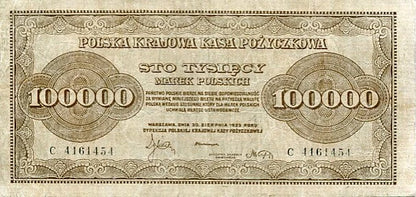 Banknot Polska 100 000 Mark Polskich 1923 r. C