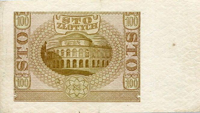 Banknot Polska 100 Złotych 1940 r. D
