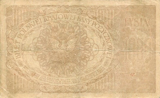 Banknot Polska 1000 Marek Polskich 1919 r. C