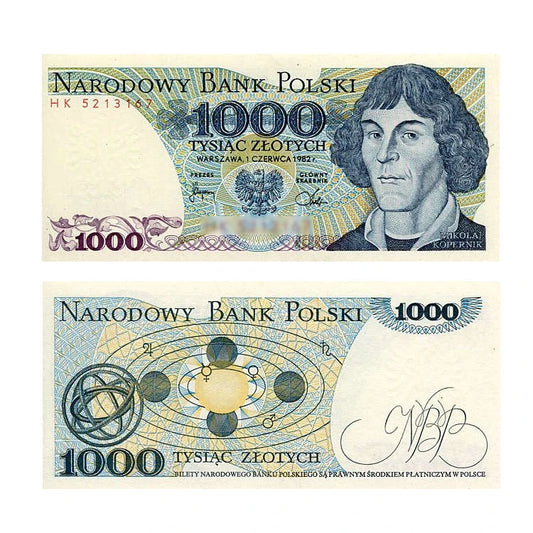 Banknot Polska 1000 zł 1982 r. HK