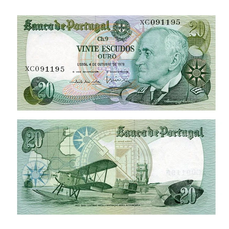 Portugalia 20 Escudos 1978 r. UNC