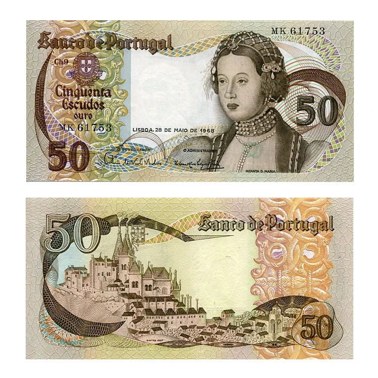 Portugalia 50 Escudos 1968 r. UNC