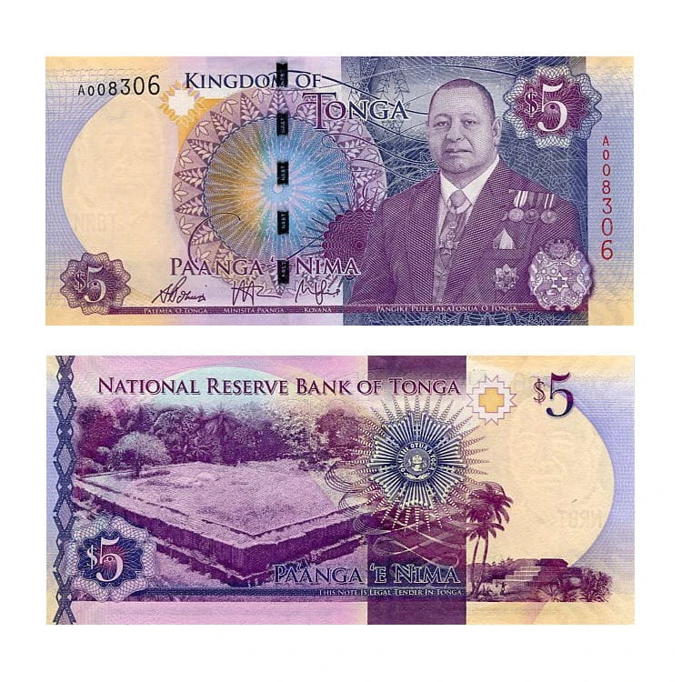 Tonga 5 Paanga 2015 r. UNC