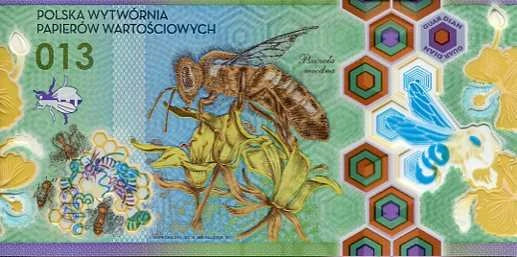 Banknot testowy PWPW Pszczoła Miodna 013