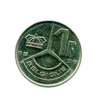 Moneta Belgia 1 Franc ( różne roczniki )
