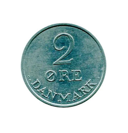 Moneta Dania 2 Ore ( różne roczniki )