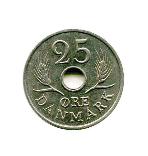 Moneta Dania 25 Ore ( różne roczniki )
