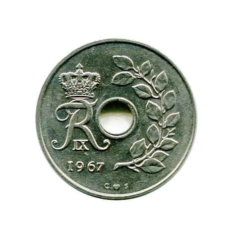 Moneta Dania 25 Ore ( różne roczniki )
