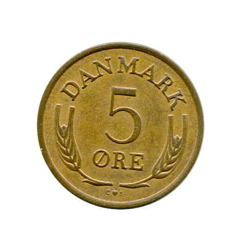 Moneta Dania 5 Ore ( różne roczniki )