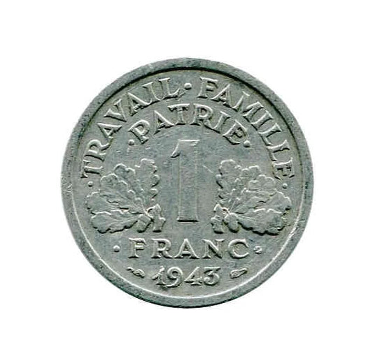 Moneta Francja 1 Franc ( różne roczniki )