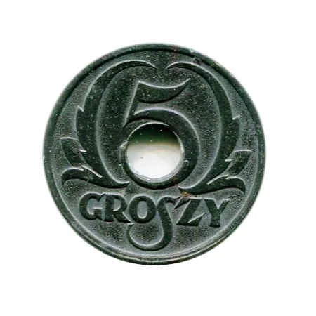 Generalne Gubernatorstwo 5 Groszy 1939 r.