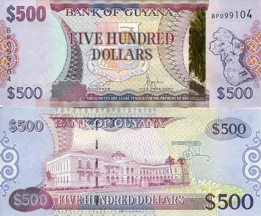 Gujana 500 Dolarów 2024 r. UNC