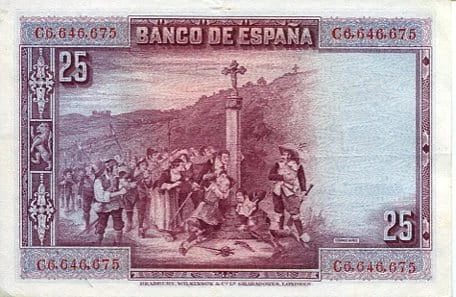 Hiszpania 25 Pesetas 1928 r. C