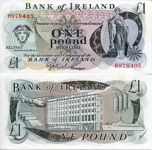 Irlandia Północna 1 Funt 1980 r. UNC