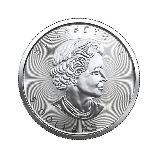 Kanada 5 Dolarów 1 Uncja Srebra Liść Klonowy 2022 r.
