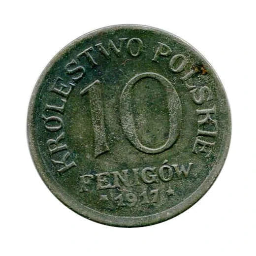 Królestwo Polskie 10 Fenigów 1917 r.
