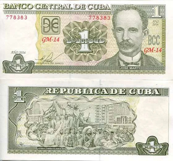 Kuba 1 Peso 2017 r. UNC