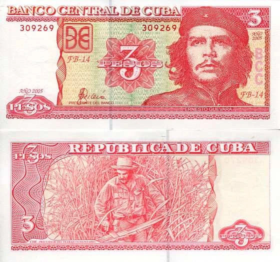 Kuba 3 Peso 2005 r. UNC